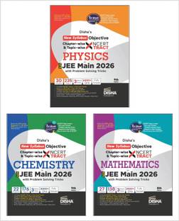 Disha's New Syllabus Objective NCERT Xtract Physics, Chemistry & Mathematics with Problem Solving Tricks for NTA JEE Main 9th Edition | Tips on your Fingertips, Previous Year Question Bank PYQs