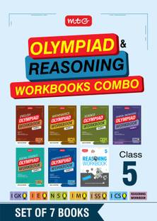 MTG Class-5 NSO-IMO-IEO-ICSO-IGKO-ISSO Olympiad and Reasoning Workbook Combo (Set of 7 Books) | MCQs, Previous Years Paper & Achievers Section - SOF Olympiad Books For 2025-26 Exam