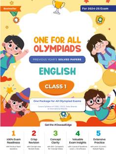Oswaal One for All Olympiad Class 1 English | Previous Years Solved Papers