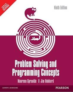Problem Solving and Programming Concepts 7 Edition