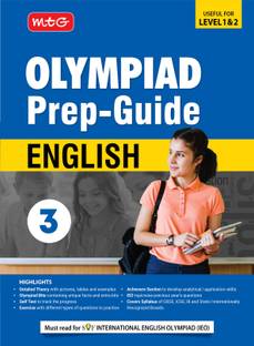 MTG Olympiad Prep-Guide Class 3 English (IEO) - Detailed Theory, Self Test with IEO Topicwise Previous Year Question Paper For SOF 2024-25 Exam