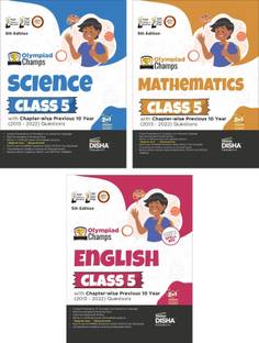 Olympiad Champs Science, Mathematics, English Class 5 with Past Questions