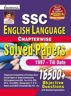 Ssc English Language Chapterwise Solved Papers 16500+ Objective Questions