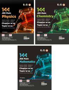 Disha 144 Jee Main Online (2023 - 2012) & Offline (2018 - 2002) Physics, Chemistry & Mathematics Chapter-Wise + Topic-Wise Previous Years Solved Papers Ncert Chapterwise Pyq Question Bank with 100% Detailed Solutions