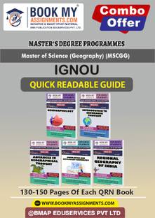 IGNOU MGG1 MGG2 MGG3 MGG4 MGG8 Study Guide-Quick Readable Notes for Success- MSCGG In English -Our books use 80 GSM A4 paper for clear, sharp prints, perfect for students.