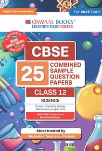Oswaal Cbse 25 Combined Sample Question Papers Class 12 Science Books Physics Chemistry Biology Mathematics English Core