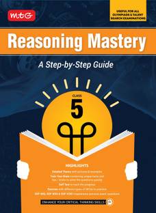 MTG Class-5 Reasoning Mastery Book | A Step-by-Step Guide | Useful For All Olympiads & Talent Search Exam 2025-26
