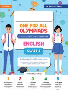 Oswaal One For All Olympiad Class 8 English | Previous Years Solved Papers | For 2024-25 Exam