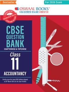 Oswaal CBSE Question Bank Class 11 Accountancy For 2026 Exam