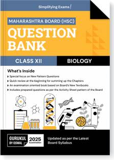 Gurukul By Oswal H.S.C Biology Question Bank for Maharashtra Board (MH) Class 12 Exam 2025: Exam Oriented Book, Latest Syllabus, New Pattern Questions, Activity Sheets by Board, Chapter Summary
