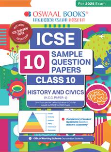 Oswaal Icse | 10 Sample Question Papers | Class 10 | History & Civics (for 2025 Exam)