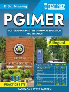 Pgimer Chandigarh B.Sc Nursing 10 Practice Set - Bilingual  - PGIMER NURSING