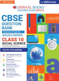 Oswaal Cbse Class 10 Social Science Question Bank 2023-24 Book