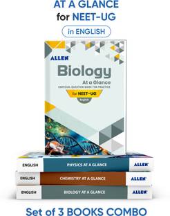 ALLEN Physics (CROP), Chemistry & Biology Question Bank (at a glance) For NEET (UG) Exam (English) (Set of 3 books Combo)