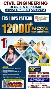 TCS/IBPS Pattern 12000+ MCQ'S With Explanation Civil Engineering Degree & Diploma JUNIOR ENGINEER / CEA EXAM