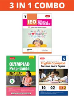 MTG International English Olympiad (IEO) Workbook, Prep-Guide & Previous Years Papers (PYQs) with Mock Test Paper Class 5 - SOF Olympiad Books For 2024-25 Exam (Set of 3 Books)
