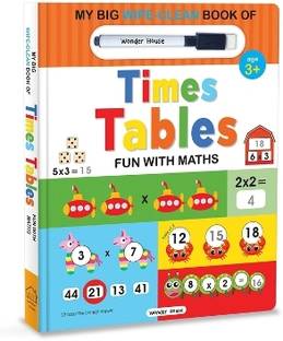 My Big Wipe and Clean Book of Times Tables for Kids Fun with Maths  - By Miss & Chief