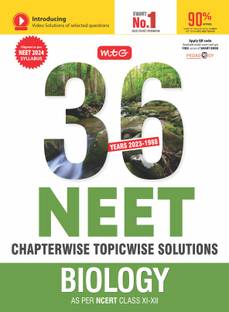 MTG 36 Years NEET Previous Year Solved Question Papers with NEET PYQ Chapterwise Topicwise Solutions - Biology For NEET Exam 2024 | Get Free access of Smart Book