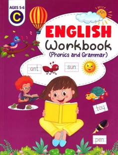 Shopsji English Phonics And Grammar Workbook| English Workbook For Children Ages 3-6 | English Phonic workbook Books For Kids| Early Learning Nursery Grammar| Preschool And Primary Children Books Of English Workbook  - My First Learning books for Pre-primary kids, English learning Exercise book