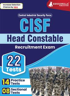 CISF Head Constable Recruitment Exam  - 2024 (English Edition) - 14 Practice Tests and 8 Sectional Tests (1600 Solved Questions) with Free Access To Online Tests