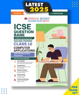 Oswaal ICSE Question Bank Class 10 Computer Application| Chapterwise| Topicwise| Solved Papers| For 2025 Board Exams Paperback, Oswaal Editorial Board|New Latest Edition For 2025-2026