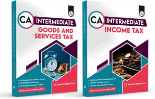 CA Intermediate Group 1 Income Tax + Good & Services Combo Set of 2 Books