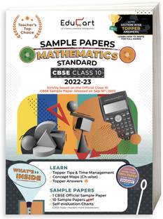Educart CBSE Class 10 MATHEMATICS STANDARD Sample Papers 2022 (With Exclusive Topper Answers and Marks breakdown 2022-23)