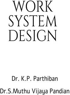 WORK SYSTEM DESIGN
