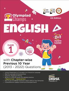 Olympiad Champs English Class 1 with Chapter-Wise Previous 10 Year (2013 - 2022) Questions Complete Prep Guide with Theory, Pyqs, Past & Practice Exercise