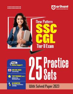 Arihant New Pattern SSC CGL Tier-II Exam, 25 Practice Sets with Solved Paper 2023 | English Medium