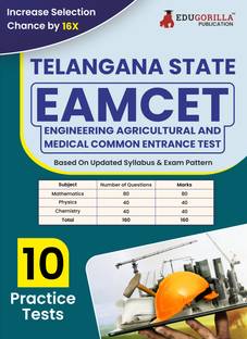 TS EAMCET Engineering Exam Book (English Edition)  - Telangana State Engineering, Agricultural and Medical Common Entrance Test | 10 Practice Tests (1600 Solved MCQs) | Free Access To Online Tests