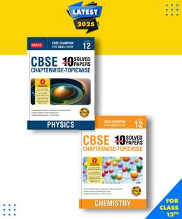 MTG CBSE 10 Years Chapterwise Topicwise Solved Papers With Question Bank Class 12 Physics, Chemistry Set of 2 Books -CBSE Champion For 2025 Exam| Video Solution of PYP Paperback, MTG Editorial Board|New Latest Edition For 2025-2026
