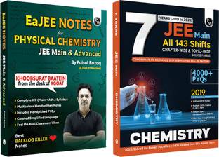 PW EaJEE Handwritten Notes For Physical Chemistry By Faisal Razaq & JEE Main 7 Years Chapterwise & Topicwise PYQs Combo