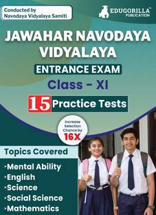 Jawahar Navodaya Vidyalaya Entrance Class XI Book  - 2024 (English Edition) - 15 Practice Tests (1500 Solved Questions) with Free Access to Online Tests