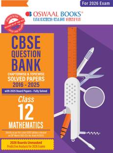CBSE Question Bank SOLVED PAPERS Class 12 Mathematics For 2026 Exam