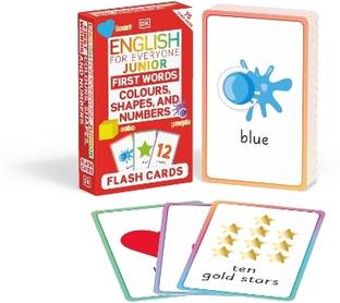 English for Everyone Junior First Words Colours, Shapes, and Numbers Flash Cards