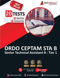 DRDO CEPTAM 10 (Senior Technical Assistant) STA B Tier 1 Book  - Senior Technical Assistant 'Group B' | 1400+ Solved Questions (10 Mock Tests + 10 Sectional Tests) | Free Access to Online Tests