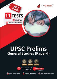 UPSC Prelims General Studies (Paper 1) Book  - 2024 (English Edition) - 8 Mock Tests and 3 Previous Year Papers (1300 Solved Objective Questions) with Free Access to Online Tests