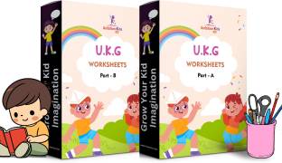 2.5 -3.5 Years Kids Toddler Worksheets  - AmbitionKids - Preschool UKG Worksheets - Part A & B - 200+ Pages of Fun-Filled Activities for Language, Math, and Cognitive Development