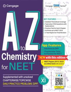 A to Z Chemistry for NEET: Class XI (Book + DPP) with Free Online Assessments and Digital Content 2023