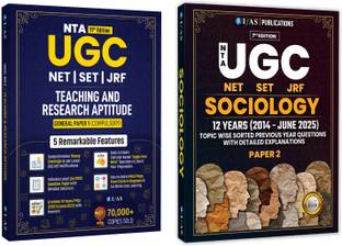 UGC Net Sociology Paper 2 Pyq and UGC Net Paper 1  - Paper 2 & UGC NET Paper 1 Books 2025 [Set Of 2 Books] | Complete Study Material Previous Year Solved Papers (2014 to June 2025) | Best PYQ Books for NTA-UGC-NET/JRF and SET Sociology Exam | Two Brothers Publications