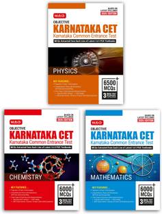 MTG Objective Karnataka CET (KCET) Physics, Chemistry & Mathematics For 2026 Exam (Set of 3 Books) | KCET Topicwise Theory with 10 Previous Years Solved Question Papers | KCET PYQs & Mock Test Papers