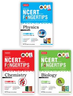 MTG Objective NCERT at your FINGERTIPS Physics, Chemistry & Biology (Set of 3 Books) - NCERT NEET/JEE Trend Indicator, Notes with HD Pages, Exam Archive & MCQs | NEET-JEE Books (Based on NCERT Latest Pattern For 2025 Exam)