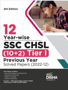 12 Year-Wise Ssc - Chsl (10+2) Tier I Previous Year Solved Papers (2022 - 12) 4th Edition Combined Higher Secondary Level Staff Selection Comission Pyq Mock Test