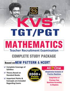 KVS/NVS PGT 2024 Post Graduate Teacher Mathematics Requirement Exam Complete Study Package | New Pattern, NCERT-Based | Solved Papers 2023, 10 Model Papers, 05 Practice Sets | 2000+ Practice Questions | Chapterwise Practice Questions | English | SD Publication