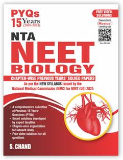 S.Chand's PYQs 15 Years (2009-2023) NTA NEET Biology Previous Year Solved Question Papers with NEET PYQ Chapterwise Topicwise Solutions - Biology For NEET Exam 2024 | New Syllabus Issued by the NMC for NEET (UG) 2024 | Get Free access of Motion Learning App