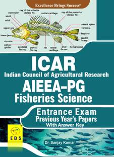 ICAR AIEEA PG Fisheries Science Entrance Exam Previous Year's Papers (English Medium)  - ICAR PG Fisheries Science Entrance Exam Previous Year Paper Book