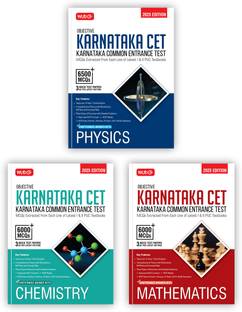 MTG Objective Karnataka CET Physics, Chemistry & Mathematics For 2025 KCET Exam (Set of 3 Books) | KCET Topicwise Comprehensive Theory with 10 Previous Years Solved Question Papers | KCET PYQs Question Bank