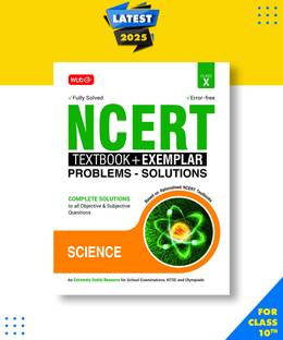 MTG NCERT Textbook + Exemplar Problem Solutions Class 10 Science| Complete Solutions to All Objective & Subjective Questions Paperback, MTG Editorial Board|New Latest Edition For 2025-2026 2025 Edition