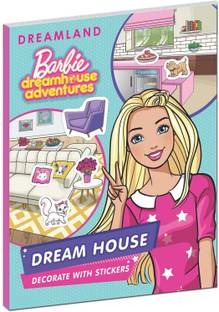 Barbie Dreamhouse Adventures -Dream House Decorate with Stickers  - Barbie Sticker Book for Kid, Barbie Book, Barbie Activity Book